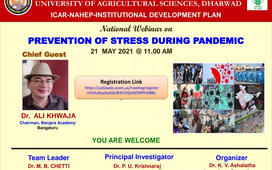 National Webinar on Prevention of Stress during Pandemic